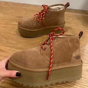 BRAND NEW UGG Neumel Heritage Platform Chestnut boot